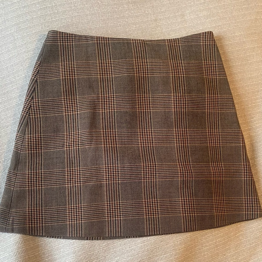 Aritzia Plaid Mini Skirt